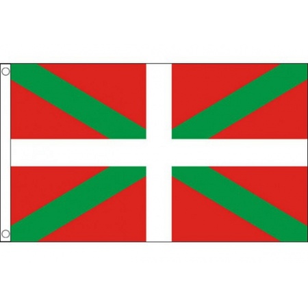 Vlag Baskenland met ringen 90 x 150 cm
