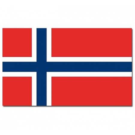 Vlag Noorwegen + 2 gratis stickers