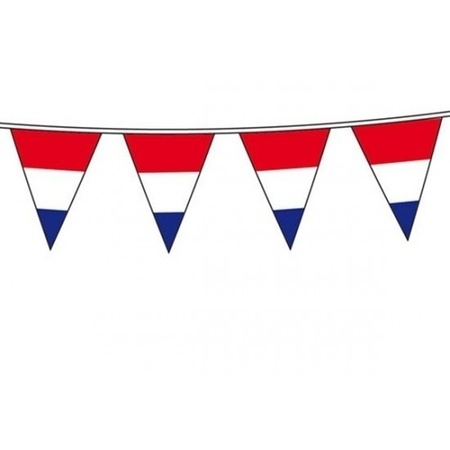Hollandse vlaggetjes slinger 10 meter