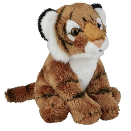 Zittende tijger knuffel 13 cm