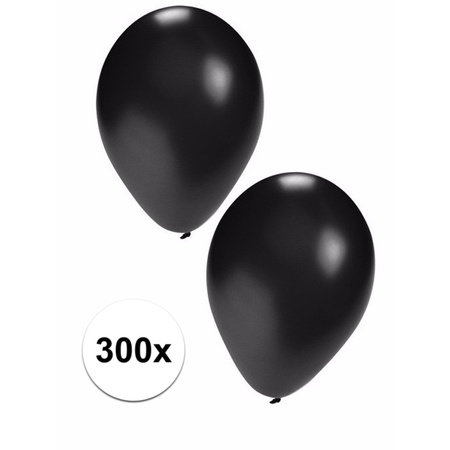 Zwarte decoratie ballonnen, 300 st