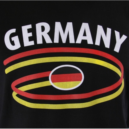 Zwart mouwloos shirt met Germany print