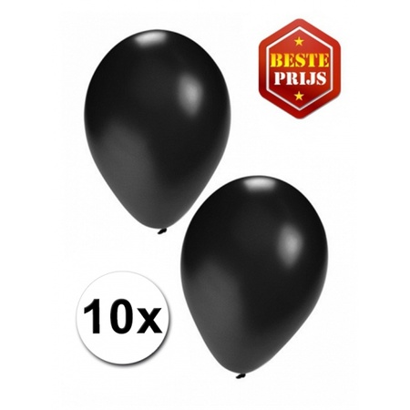 Halloween/horror thema feestslinger - pompoen - papier - 200 cm - incl. 10x ballonnen zwart