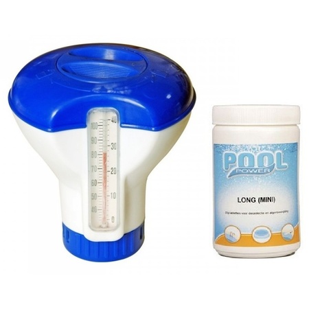 Chlorine dispenser with tablets 20 g for small swimming pools